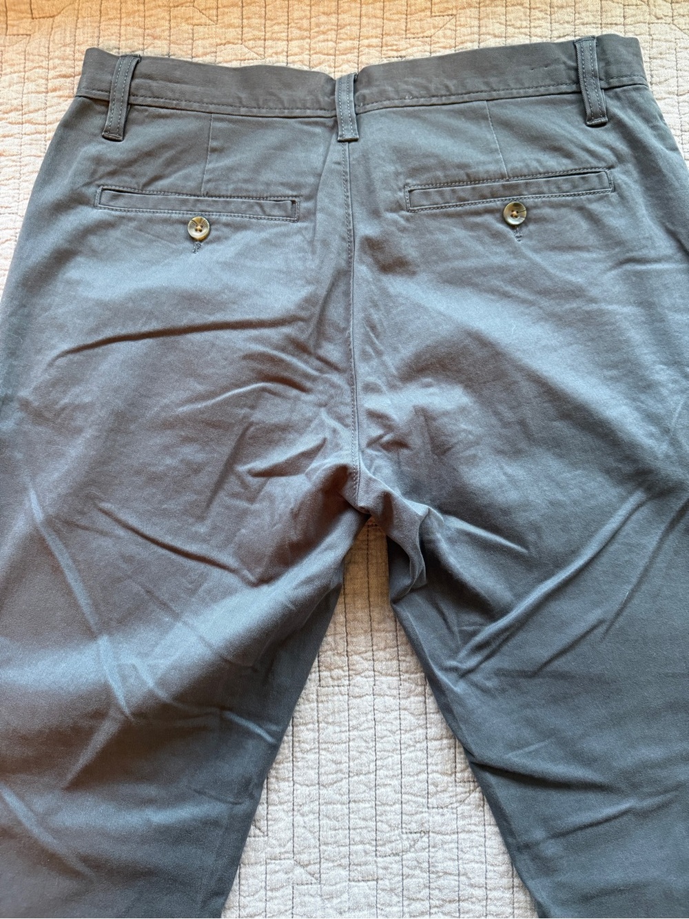 14th & Union Slim Fit Pants Gray Men’s 30x30 | Stretch Chino Dress Casual - Picture 5 of 6